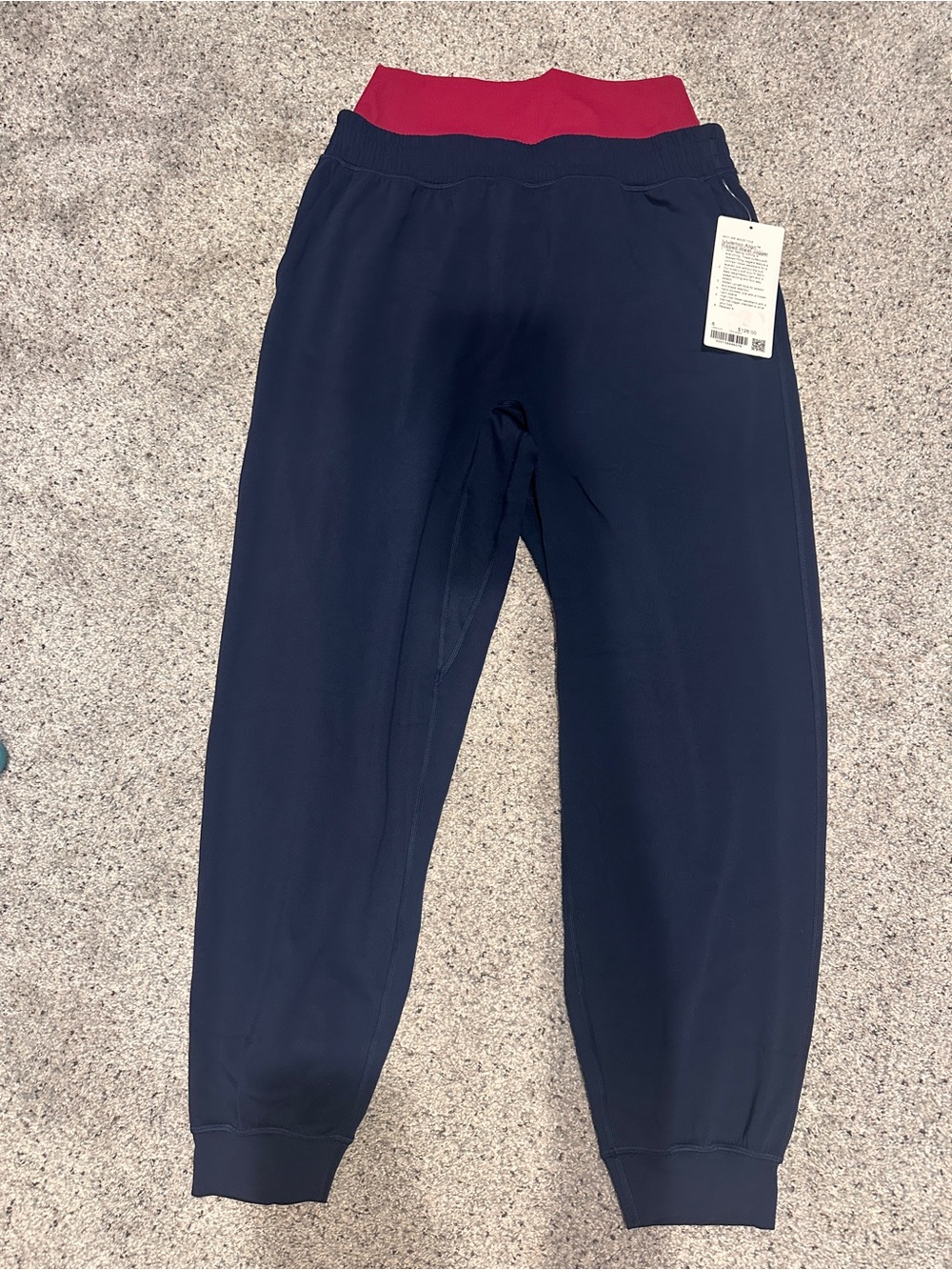 NWT Lululemon Align Ribbed-Waist Jogger True Navy/ Raspberry Rave Size 6 - Picture 2 of 10
